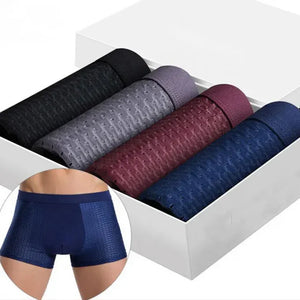 ❄️ Kit 4 Boxers Slip - Culotte en Fibre de Bambou 🌿